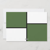 3 Foto Collage Modern Merry Kerstgroen Feestdagenkaart (Achterkant)