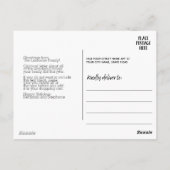 3 Foto-collage - Modern Merry Kerstrejoice Briefkaart (Achterkant)