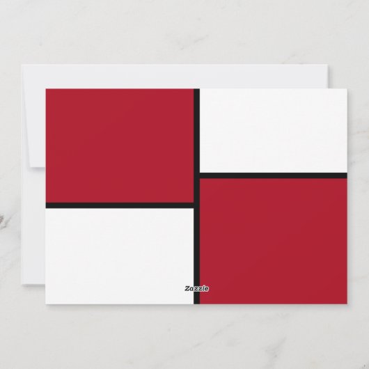 3 Foto Collage Modern Merry Kerstrood Feestdagenkaart (Achterkant)