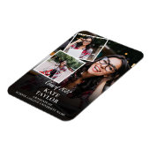 3 Foto Collage Moderne Diploma Uitnodiging Magneet (Linkerzijde)