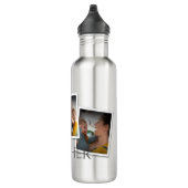 3 Foto Collage Moeder Familie Memorabele Moederdag Waterfles (Rechts)