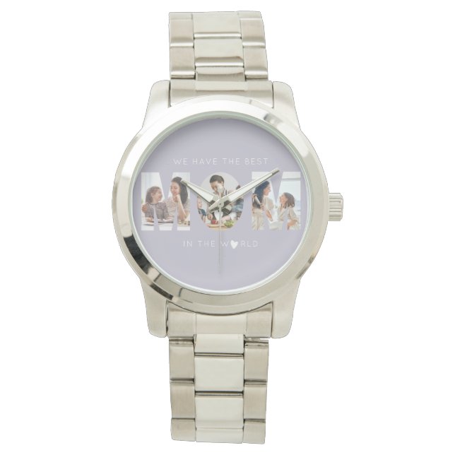 3 foto collage moeder horloge (Voorkant)