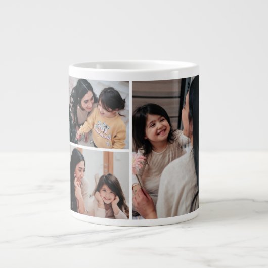 3 foto-collage mok | Gepersonaliseerde Moederdag (Voorkant)
