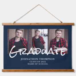 3 Foto-collage Navy Afstuderen Hanging Tapestry Hangend Wandkleed