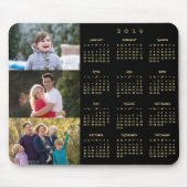 3 Foto Collage Persoonlijke Familie 2026 Agenda Muismat (Voorkant)