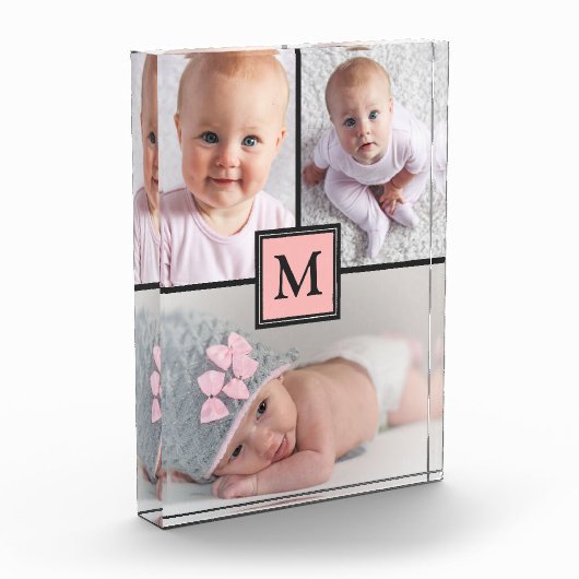 3 Foto Collage Pink Gray Aangepast fotoblok (Links)