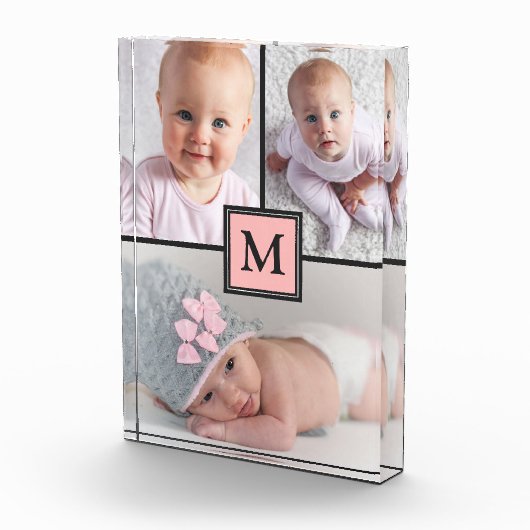 3 Foto Collage Pink Gray Aangepast fotoblok (Rechts)