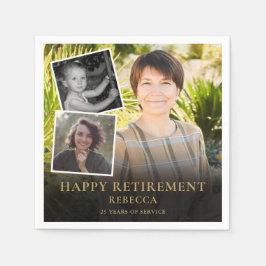 3 Foto Collage Retirement Party Servet