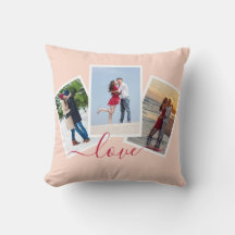 3 Foto Collage Roze Rood Schrift  Liefde
