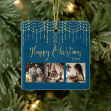 3 Foto collage Rustic Garland Licht keramisch kera