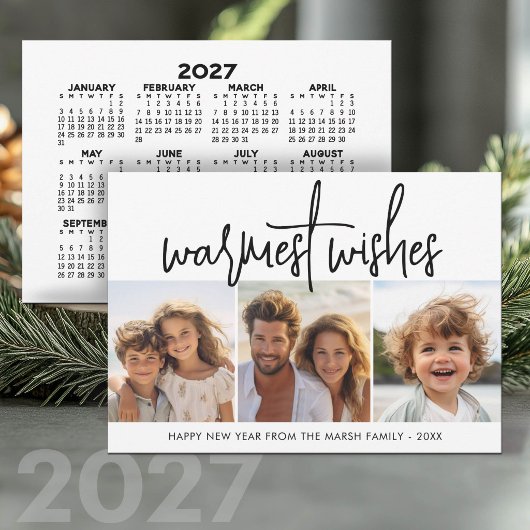 3 Foto Collage Script - 2027 Agenda GNK Feestdagenkaart