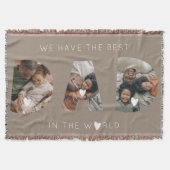 3 foto collage vader deken (Voorkant)