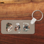 3 foto collage vader sleutelhanger (Voorkant)