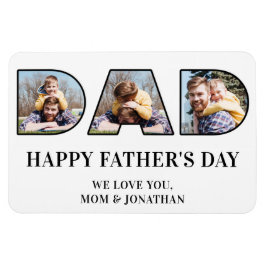 3 Foto Collage Vaderdag Dad Photo Cutout Magneet