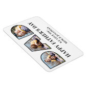 3 Foto Collage Vaderdag Dad Photo Cutout Magneet (Rechterzijde)