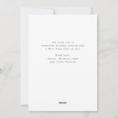 3 foto collage Vrolijk kerstscript plaid Feestdagenkaart (Achterkant)