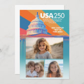 3 Foto Collage - VS 250 Kapitool Koepel Amerika Kaart (Voorkant / Achterkant)