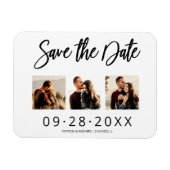 3 Foto Collage Wedding Save the Date Magneet (Horizontaal)
