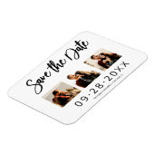 3 Foto Collage Wedding Save the Date Magneet (Linkerzijde)