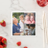 3-Foto Custom Party Servetten Gepersonaliseerde Te (Insitu)