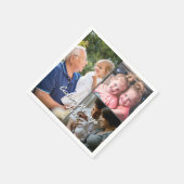 3-Foto Custom Party Servetten Gepersonaliseerde Te (Hoek)