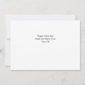 3 Foto Eenvoudige Elegante Dag van de Arbeid met A Bedankkaart (Achterkant)