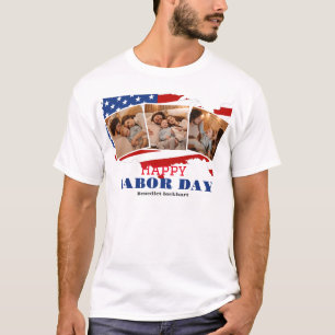 3 Foto Eenvoudige Elegante Dag van de Arbeid met A T-shirt