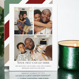 3 Foto en gestripte achterkant sjabloon