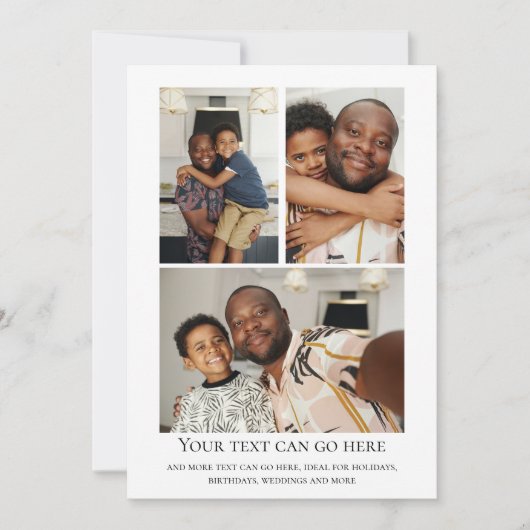 3 Foto en kleurrijke gestripte achterkant sjabloon (Voorkant)