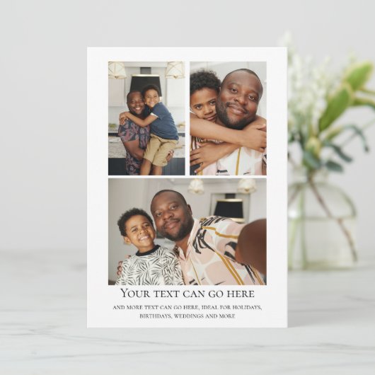 3 Foto en vlekkerige stip terug sjabloon (Staand voorkant)