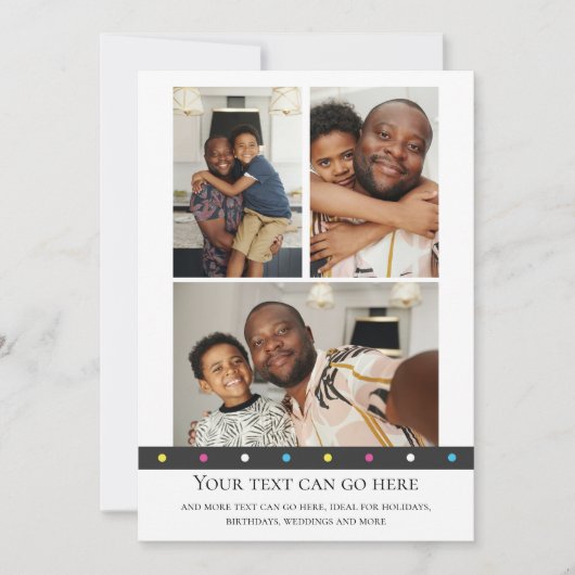 3 Foto en vlekkerige stip terug sjabloon (Voorkant)