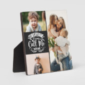 3 foto familie collage mam keepomwille moederdag fotoplaat (Voorkant)