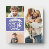 3 foto familie collage mam keepomwille moederdag fotoplaat (Voorkant)