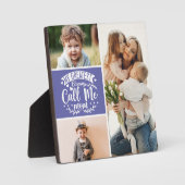 3 foto familie collage mam keepomwille moederdag fotoplaat (Voorkant)