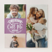 3 foto familie collage mam keepomwille moederdag legpuzzel (Verticaal)