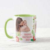 3 Foto Floral Moederdag Coffee Mok (Links)