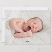 3 foto Geboorteaankondiging Over het Beer van de M Feestdagenkaart (Achterkant)