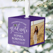 3 Foto Gefeliciteerd Elegant Afstuderen Paars Decoratie