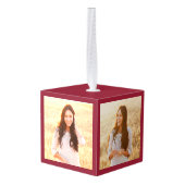 3 Foto Gefeliciteerd Elegant Afstuderen Red Decoratie (Achter hoekig)