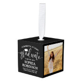 3 Foto Gefeliciteerd Modern Afstuderen Black Decoratie (Voorkant hoekig)