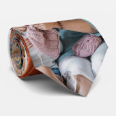 3 Foto Gepersonaliseerd Collage Stropdas (Opgerold)