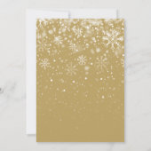 3 Foto Gold Script Merry Kerstfeestdag Kaart (Achterkant)