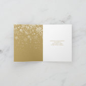 3 Foto Goud Script Vrolijk Kerstfeest Feestdagen Kaart (Binnen)