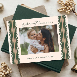 3 Foto Hand Getekende Schelp Kant Lint Kerstmis Feestdagenkaart
