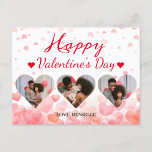 3 foto Hart collage Valentijnsdag paar Feestdagenkaart