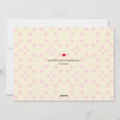 3 foto Hart collage Valentijnsdag paar Feestdagenkaart (Achterkant)