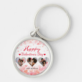 3 foto Hart collage Valentijnsdag paar Sleutelhanger