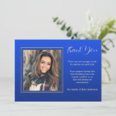 3 Foto hartelijk sympathie Hartelijk dank Bedankkaart (Staand voorkant)