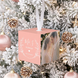 3 Foto Huwelijk Koppel Initialen Kerst Rustiek Decoratie