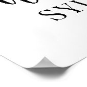 3 Foto Huwelijks Welkom Elegante Zwarte Calligrafi Poster (Hoek)